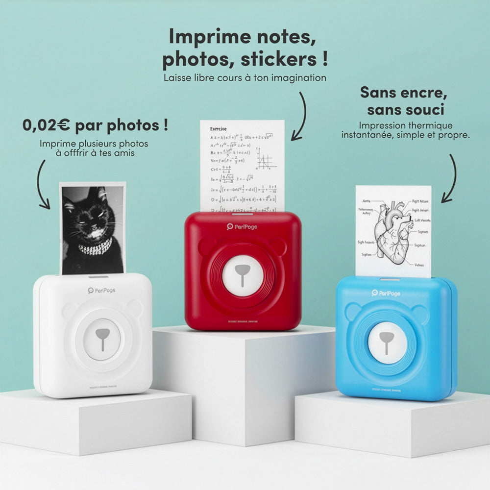 TEDDYPRINT Imprimante Portable