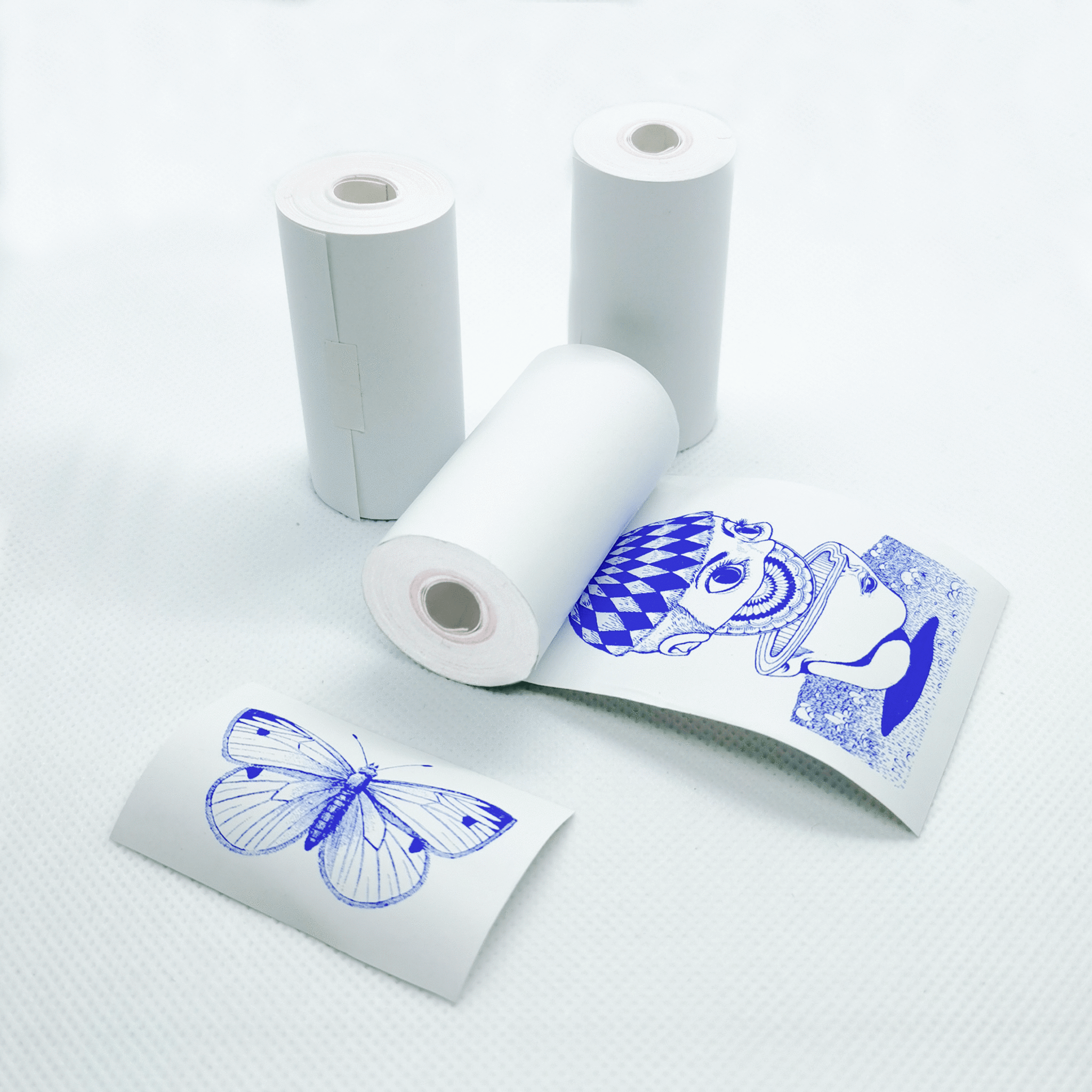 TEDDYPRINT® Papel de impresión azul 3 rollos