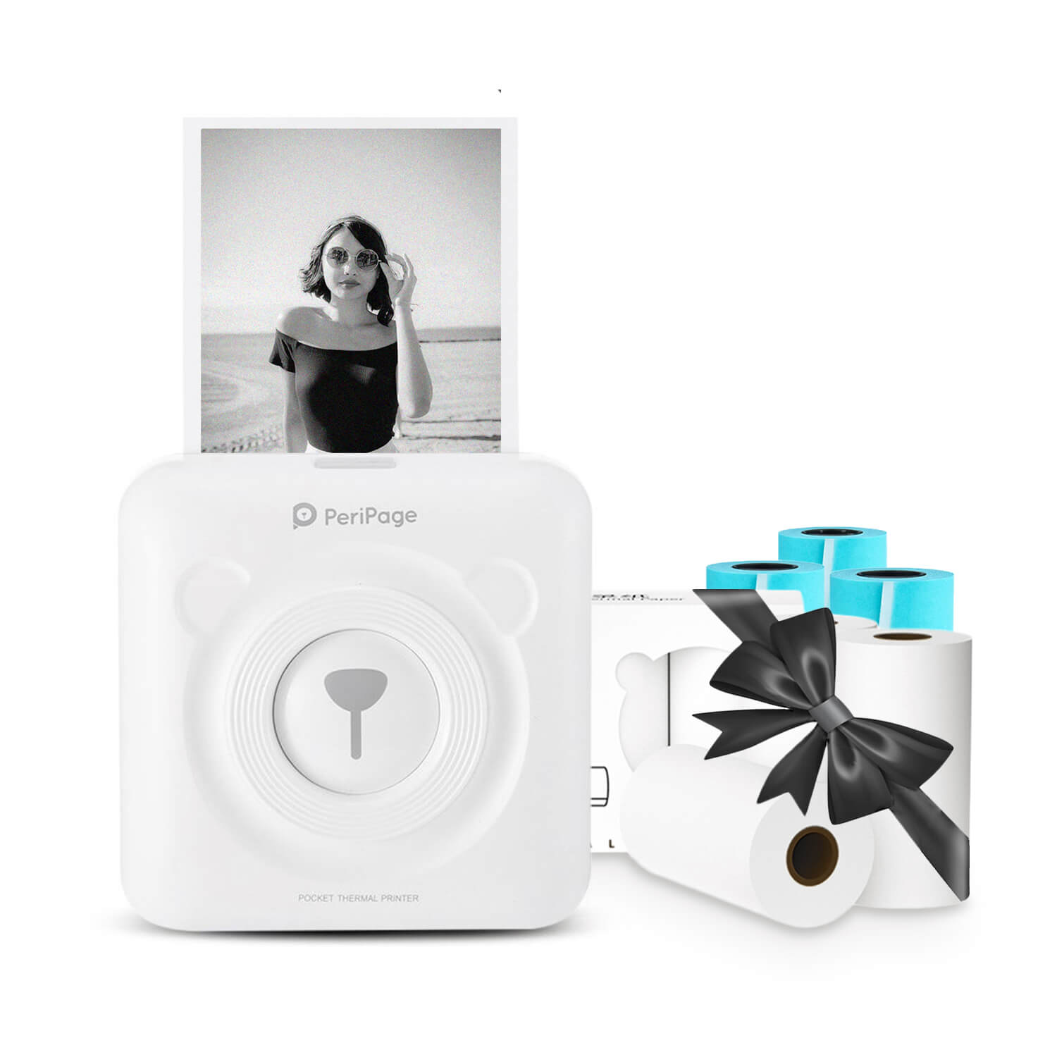 Imprimante thermique mini PeriPage A6 portable Bluetooth imprimante  d'étiquettes-Jaune - Imprimante Photo - Achat & prix